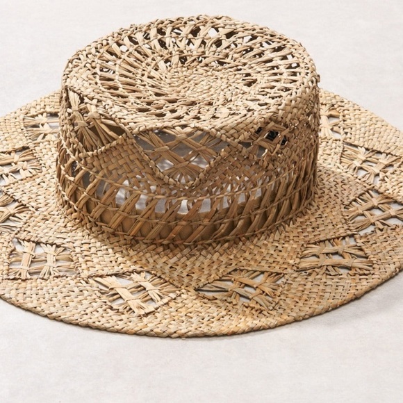 Anthropologie Accessories - Anthropologie Wyeth Campion Woven Straw Sun Hat
